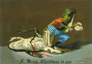 Illustration for article titled The Most Surreal Holiday Cards Ever Printed
